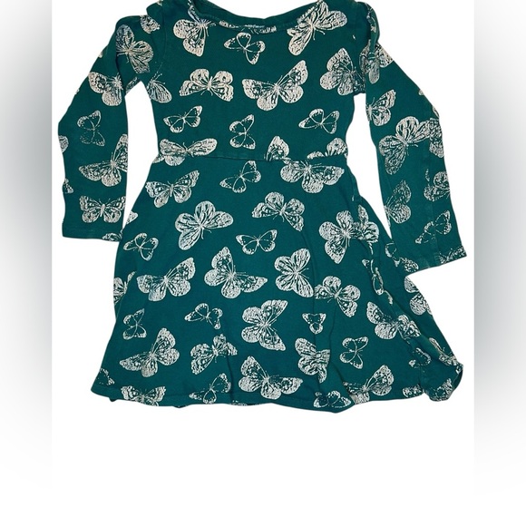 Jumping Beans Girls - All-Day-Play Dress w/ butterflies - Size 4 - Picture 4 of 4